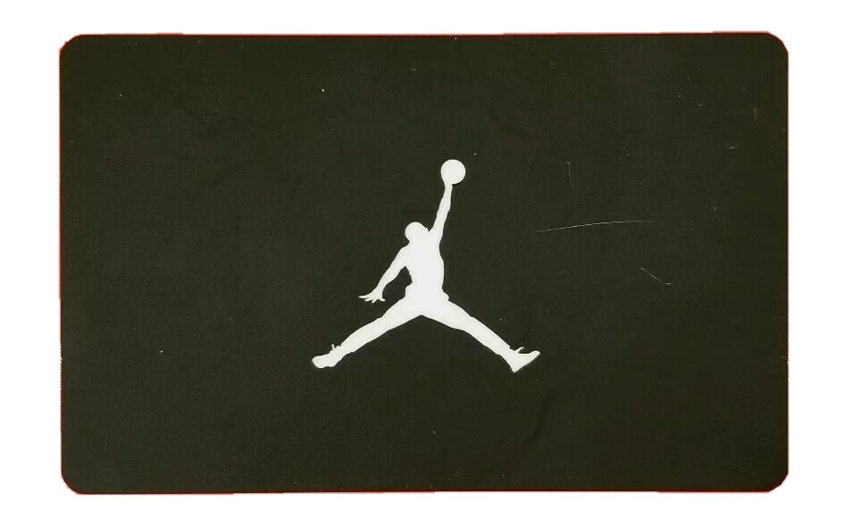 Nike Jordan White Jumpman on Black Gift Card