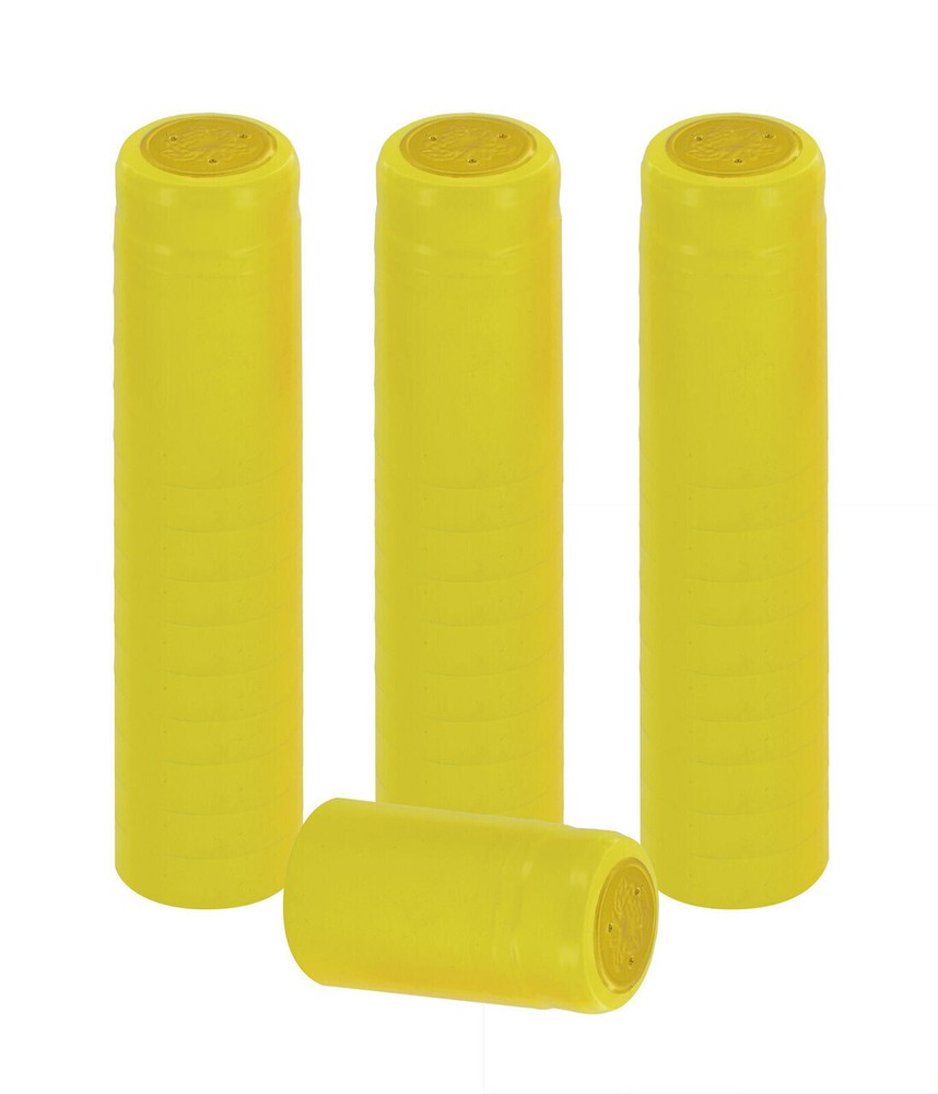 GLOSS YELLOW PVC SHRINK CAPSULES 30 pack