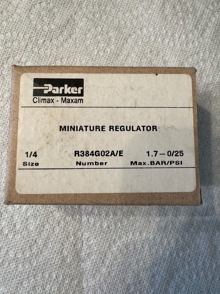 Parker Miniature Regulator R384G02A/E Size 1/4 NEW