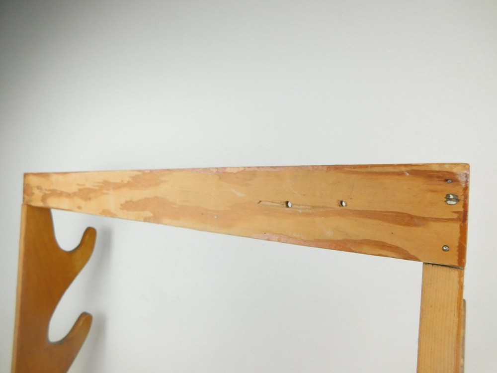 Display Rack Solid Wood 4 Cane Sword Rifle Holder Wall Mount