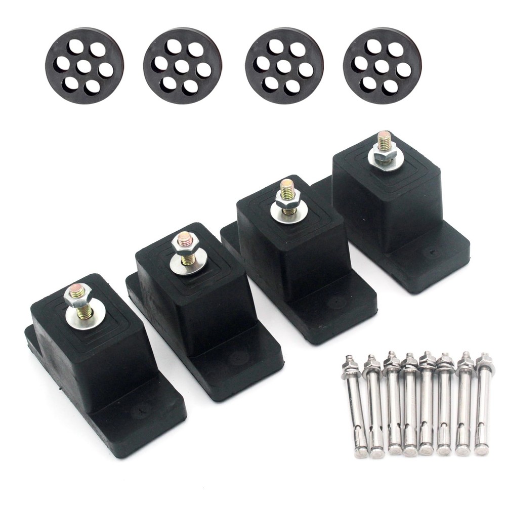 Mini Split Pad 4-Pack Rubber Vibration Isolators for Air Conditioners