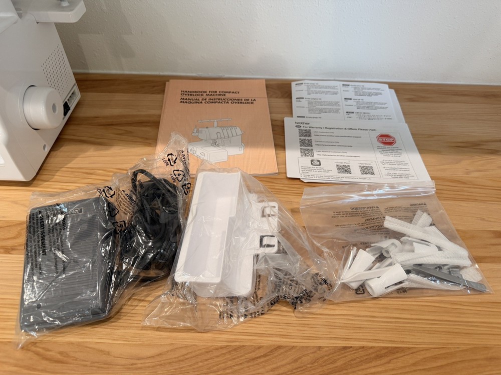 Brother Serger 1034D Overlocker Machine - Never used was gift, no box.