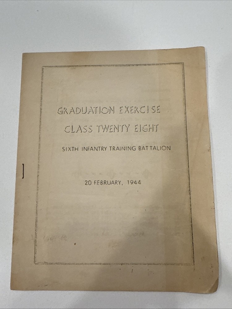 WWII 6th Infantry Training Battalion Graduation Program