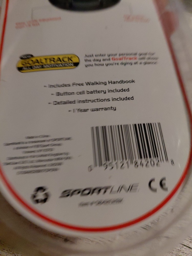 Sportline Step & Distance Pedometer Dual Function Easy To Use (Need Battery)