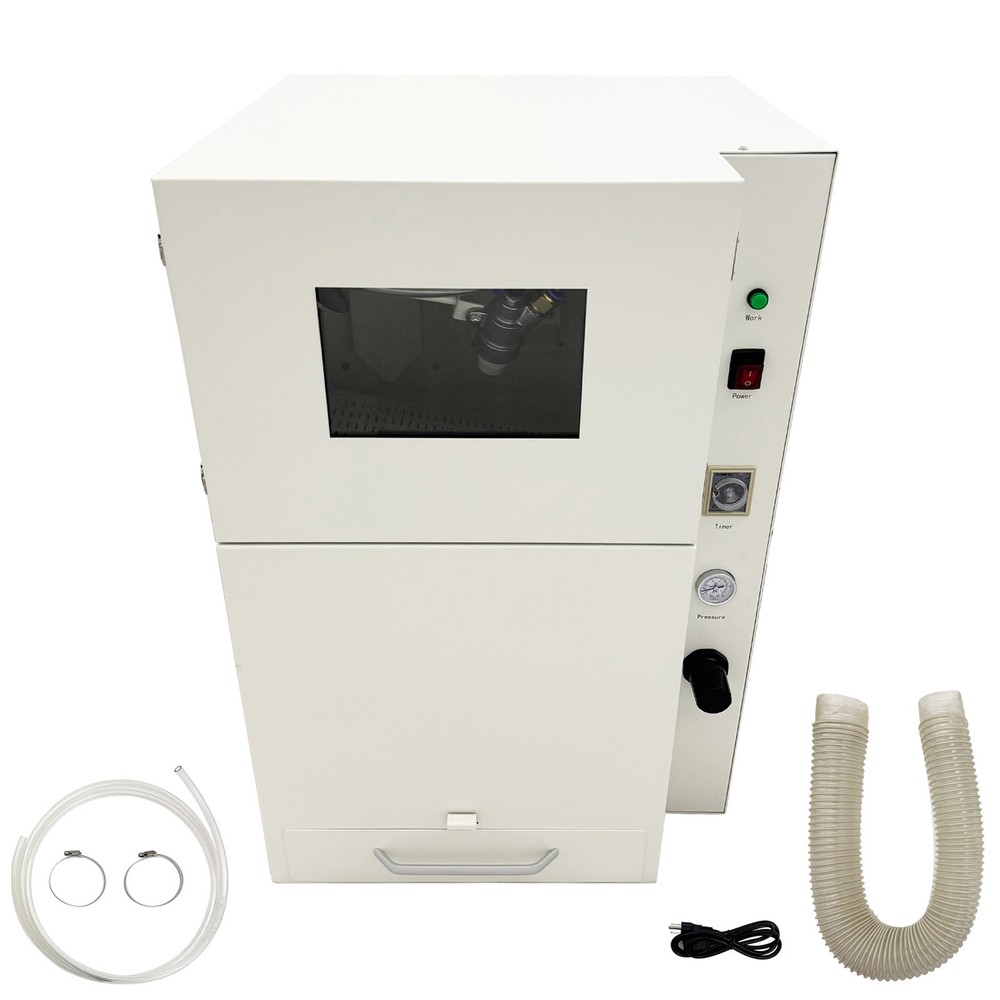 110V Automatic Power Sandblaster Lab Equipment Sandblasting Machine 100W