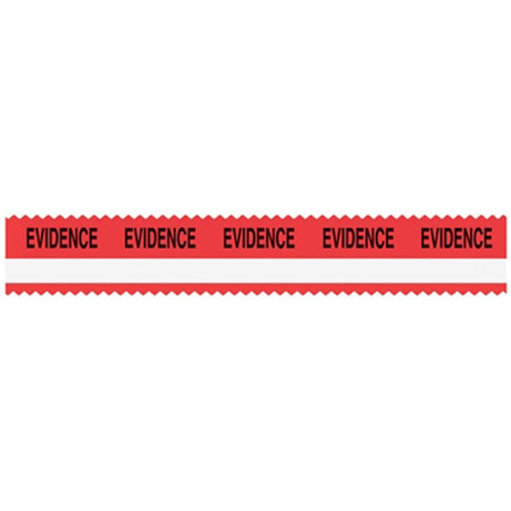 Sirchie Evidence Tape, Red with White Stripe, 108'