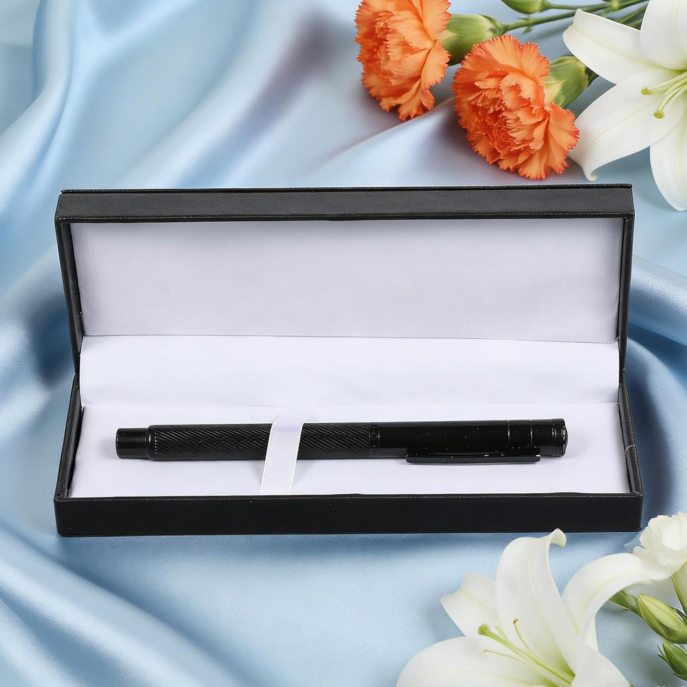 PU Leather Pen Gift Boxes Empty , Long Rectangle Single Pen Case Empty Ballpoint