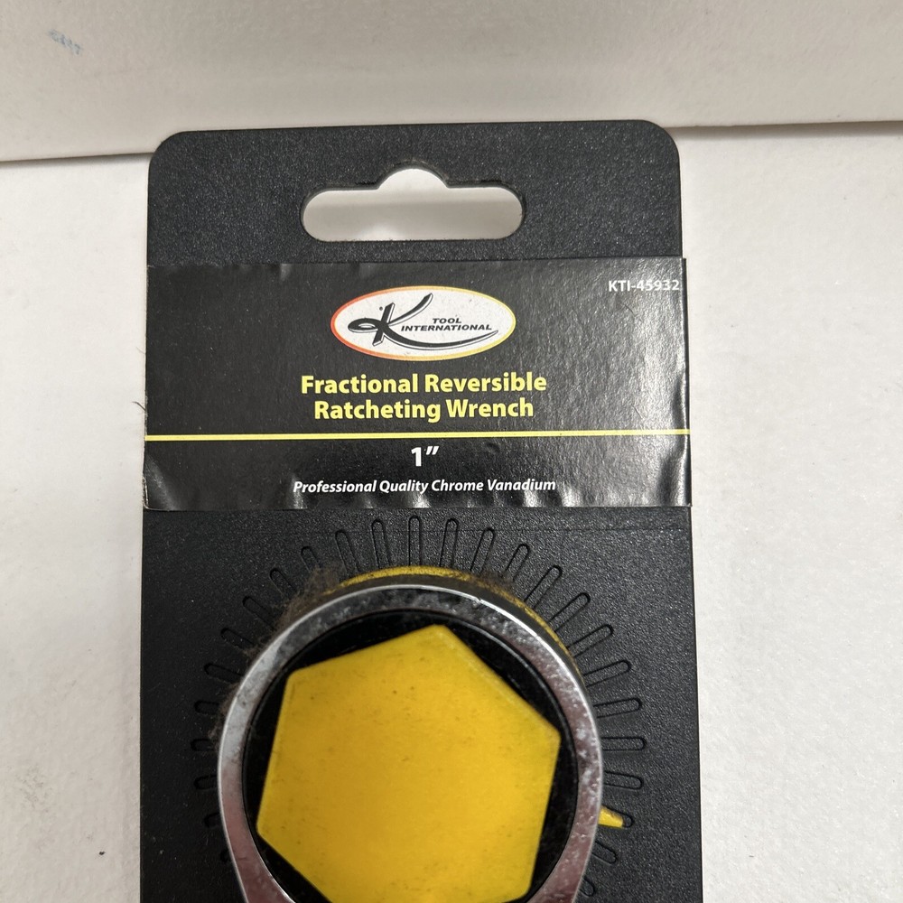 K Tool 45932 Reversible Ratcheting Combination Wrench Set, 1", New