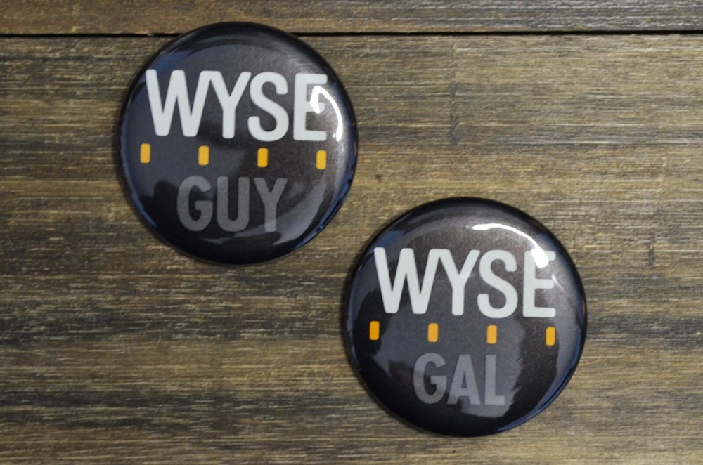 WYSE Guy Gal Pin Lot Employee Cloud Computing Tech Convention Promo 1980's