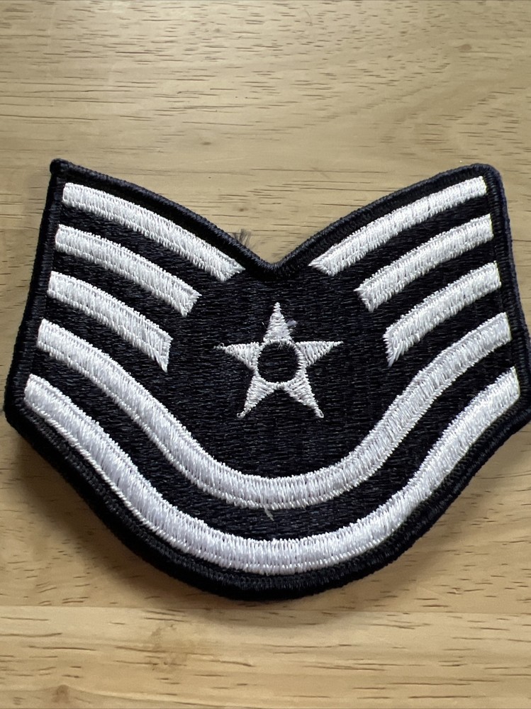 Vintage US Air Force Technical Sergeant Rank Patch Insignia E-6 E6 USAF.