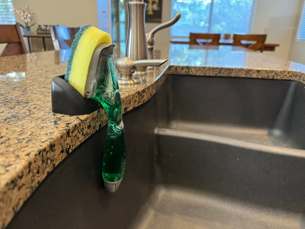 Silicone Dish Wand Holder / Caddy, keeps ScotchBrite™ wands clean and dry