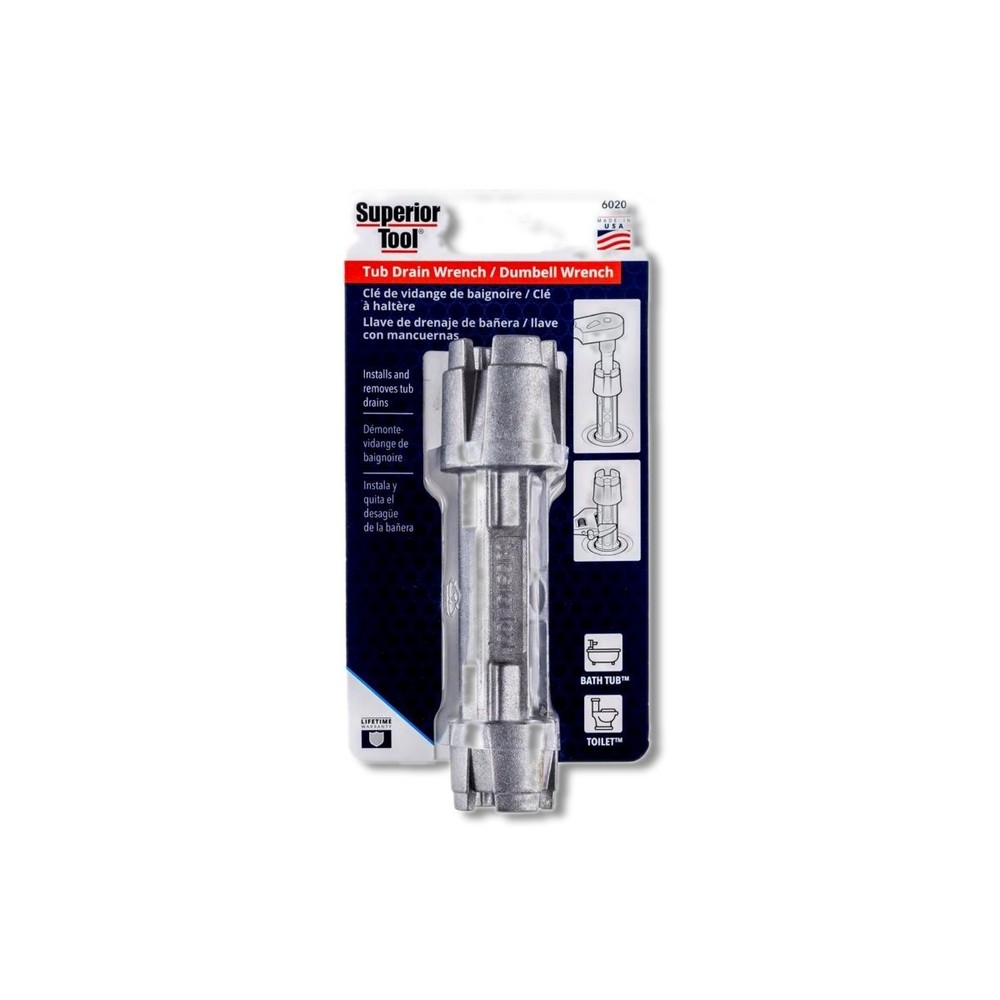 Superior Tool Drain Wrench Gray 6020