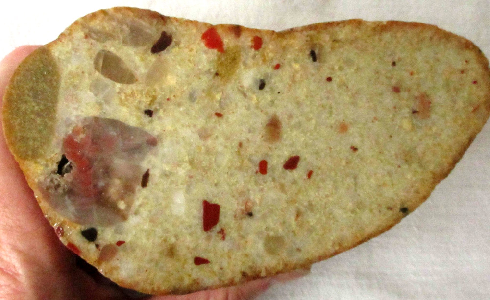 Pudding Stone - 1.23Kgs - 2.5+ Lbs - Michigan - Puddingstone - End Cut