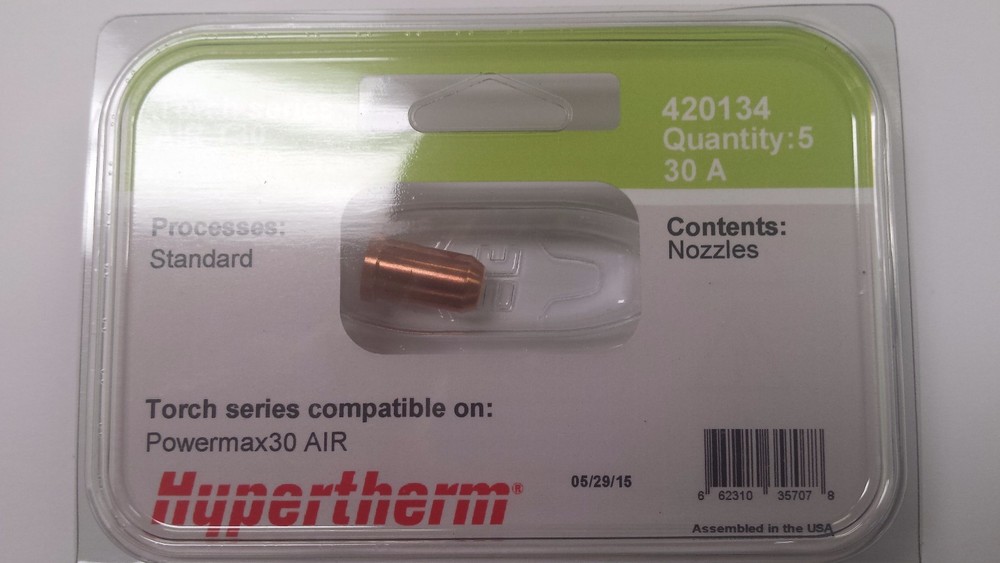 Hypertherm Genuine Powermax 30 Air Nozzles 420134 5 Pack