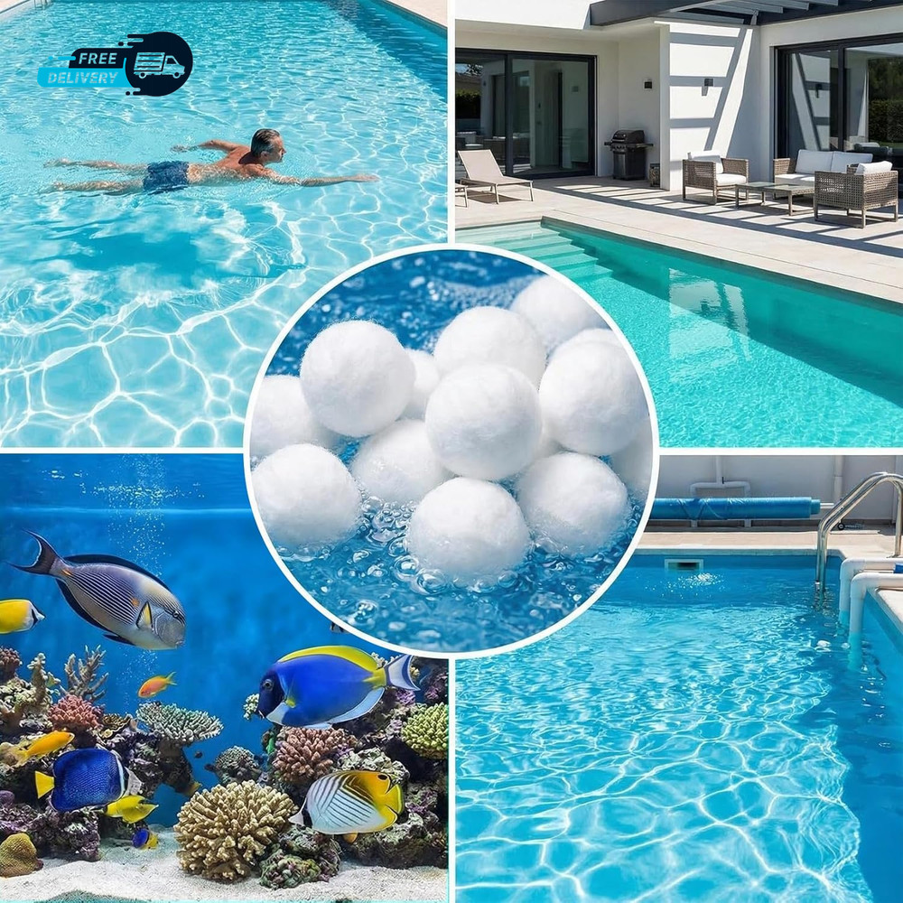 50PCS Pool Filter Balls for Sand Filter Dry Filter Sand Ball Reusable