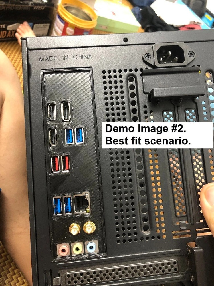 Asrock B560M-HDV I/O Shield, 3D Printed, IO Backplate