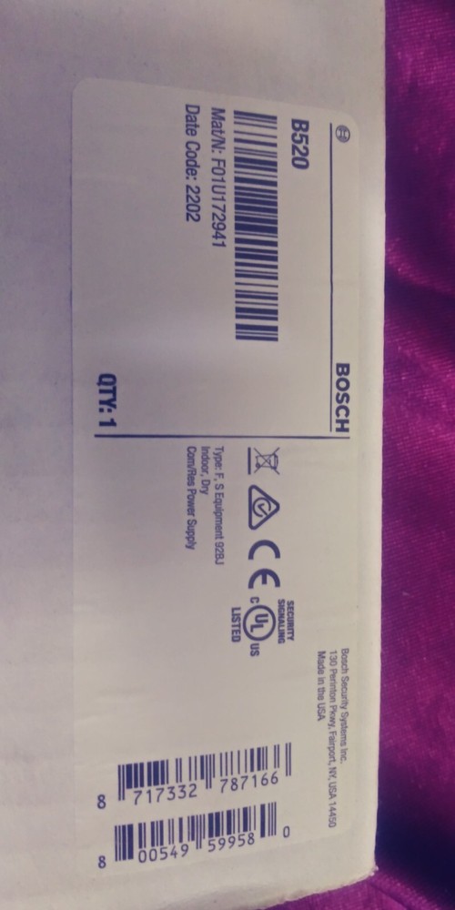 Bosch B250 Auxiliary Power Supply Module