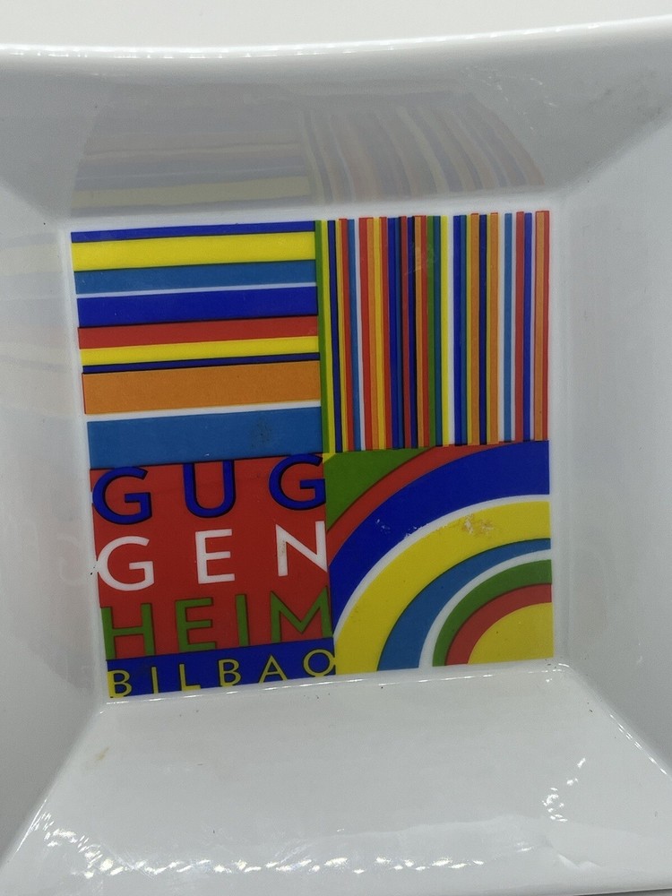 Guggenheim Bilbao Ceramic Square Dish EUC