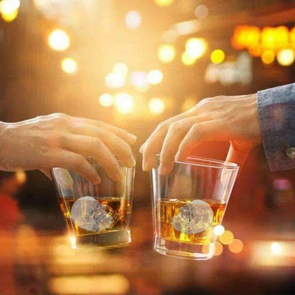 US 2-4 Pcs Shaped 3D Skull Ice Cube Mold Tray Stackable Silicone Ball Mold Party