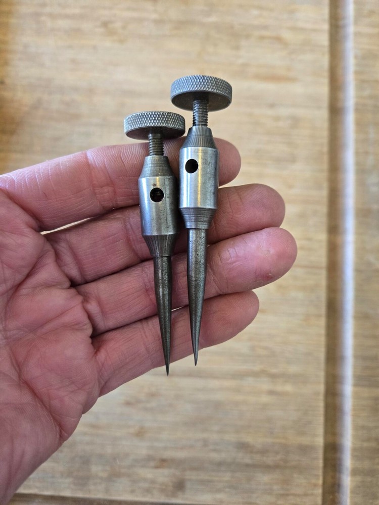 Vintage Beam Trammel Points Machinists Trammel Points x2