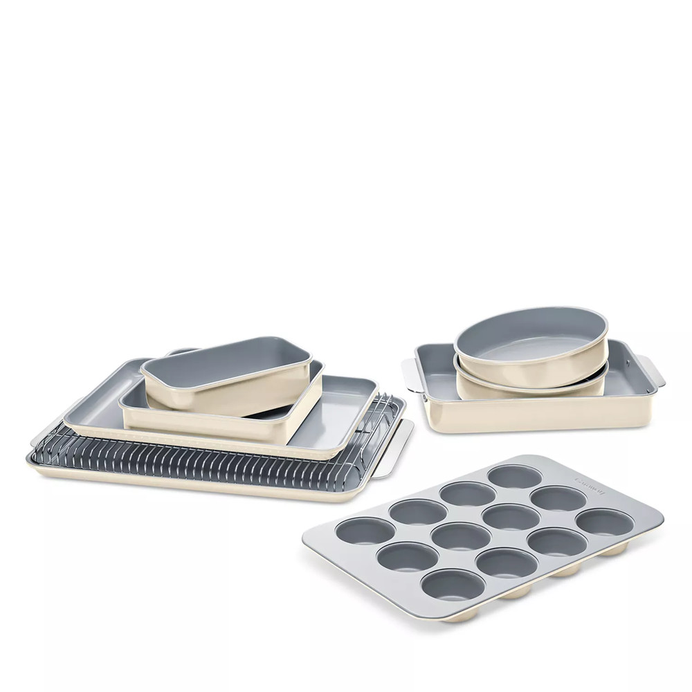 Caraway Non-Stick Ceramic Complete Bakeware Set - Cream