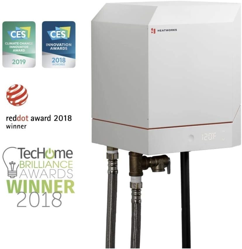 Heatworks Electric Tankless Smart Water Heater, 6.2-24 kW (30-100 A, 208-240 V)