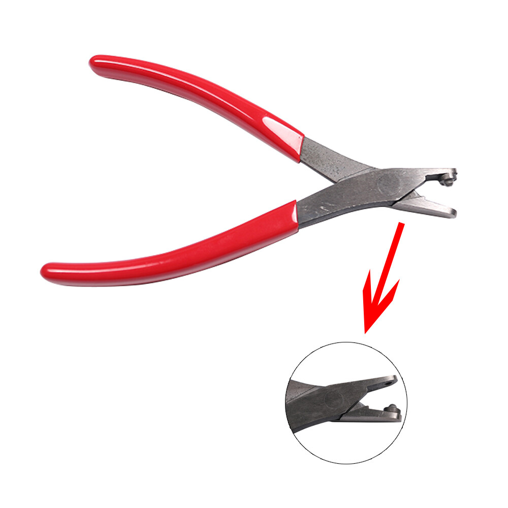 Red Zip Wing Band Application Pliers For Chicken Poultry Identification Leg Ring