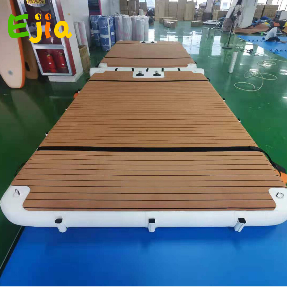Inflatable Floating Dock Inflatable Floating Mat Water Platform for Lake Pool