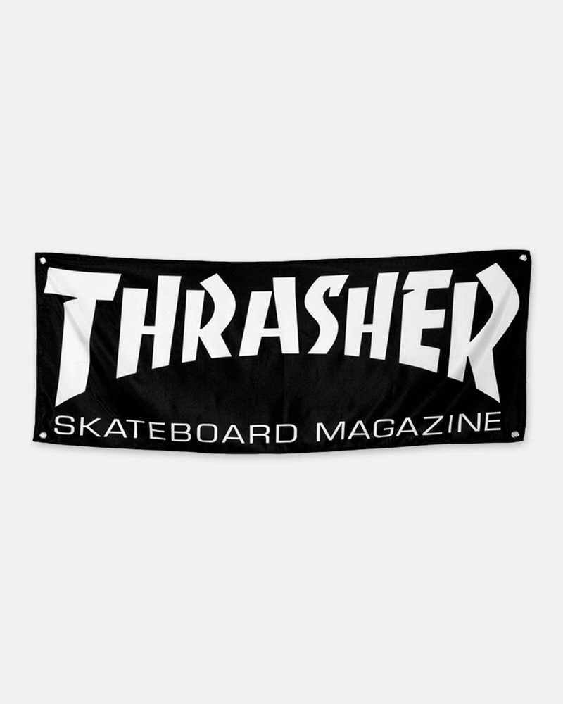 Thrasher Skate Mag Banner - Black