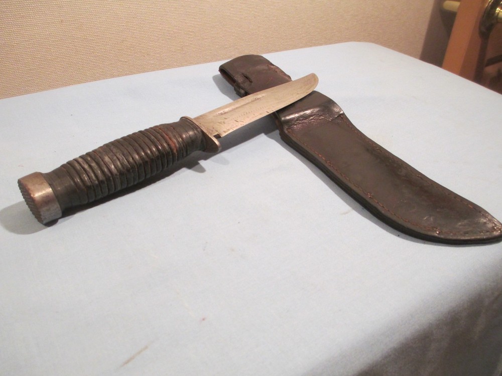 Vintage CASE WWII Quartermaster Knife with Sheath (EARLY)