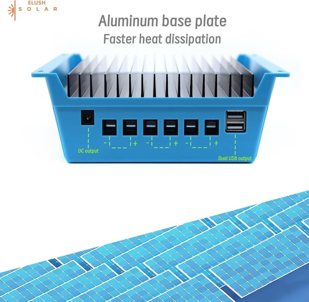 Upgraded 100A MPPT Solar Charge Controller 12V 24V 36V 48V LCD Display Batter...