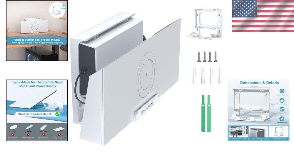 Durable Starlink Gen 3 Router Wall Mount: Efficient, Secure, and Elegant Design