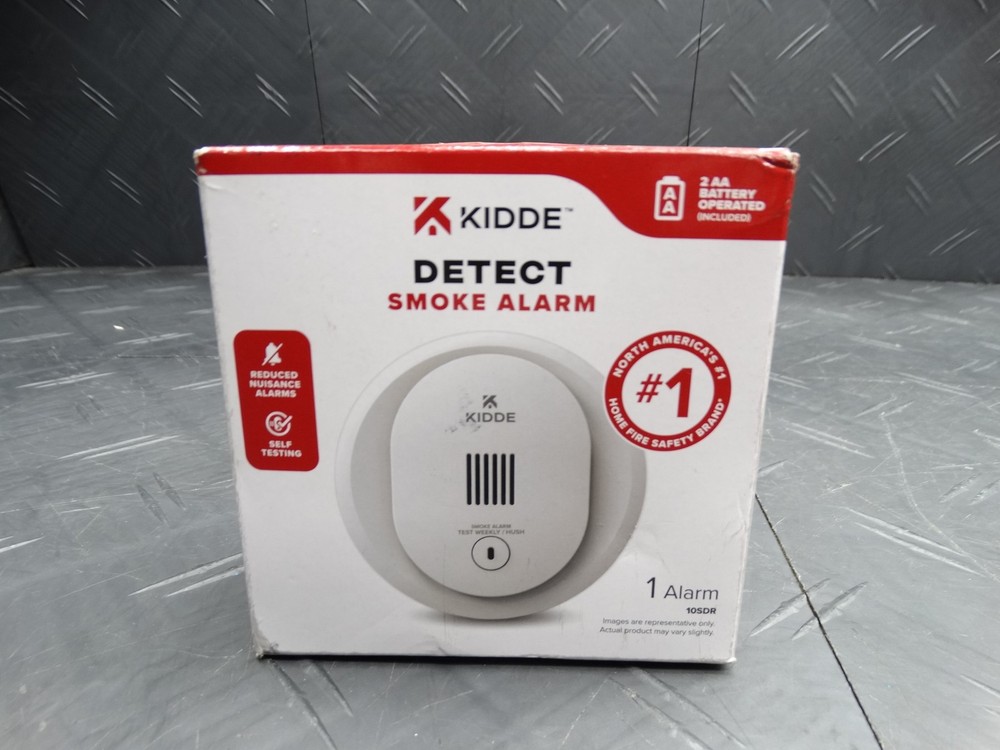 Kidde Compact 4 in. Battery Powered Smoke Detector with Photoelectric Sensor