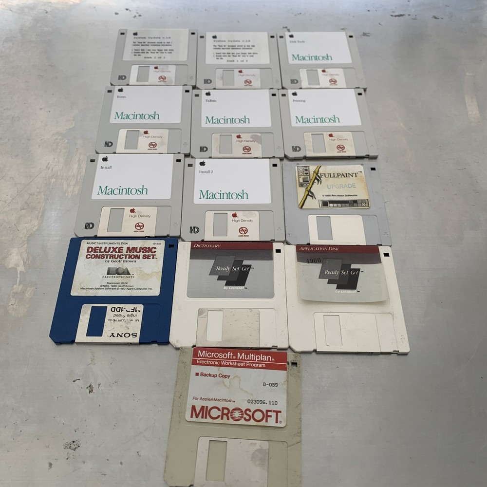 Apple Macintosh Software Floppy Disks