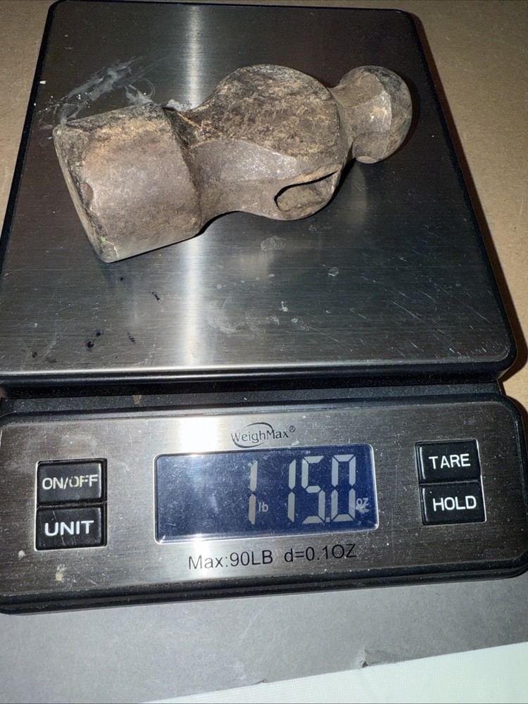 Vintage Ball Peen Hammer Head