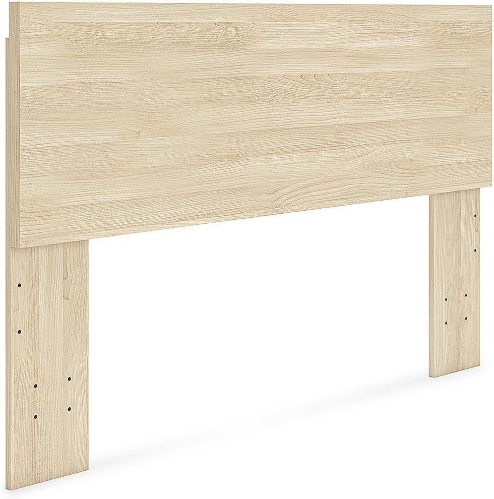 Onita King Panel Headboard - Light Brown Natural Finish Elegance