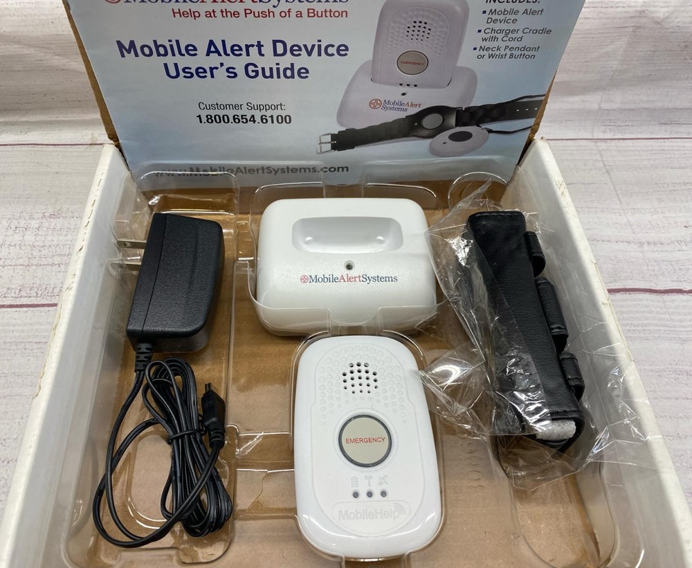 Connect America Mobile Alert System Help Button Module Charger and Case