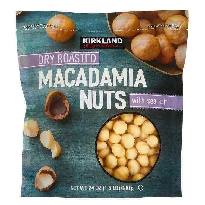 Kirkland Dry Fruit Roasted Macadamia Nuts 1.5 lbs