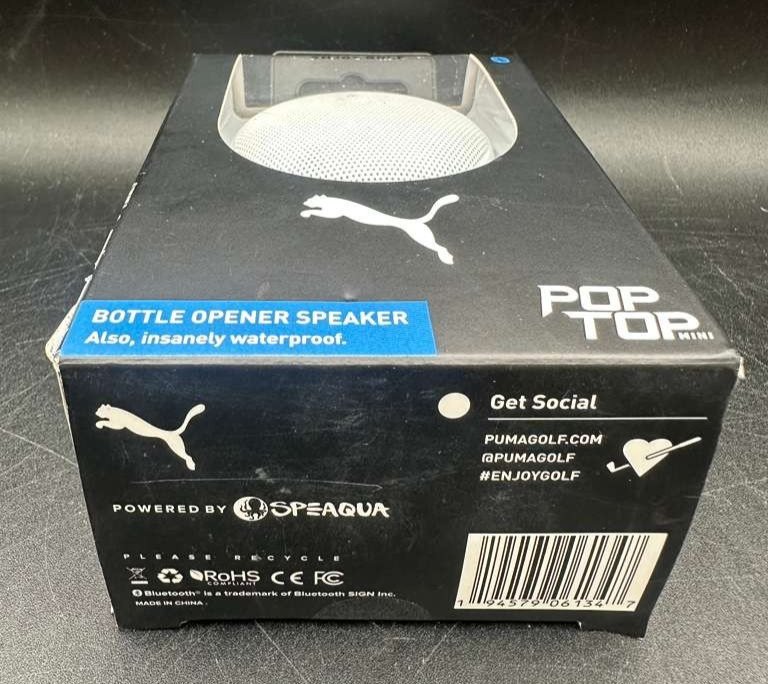 BLUETOOTH SPEAKER - POPTOP MINI - BRIGHT WHITE - PUMA