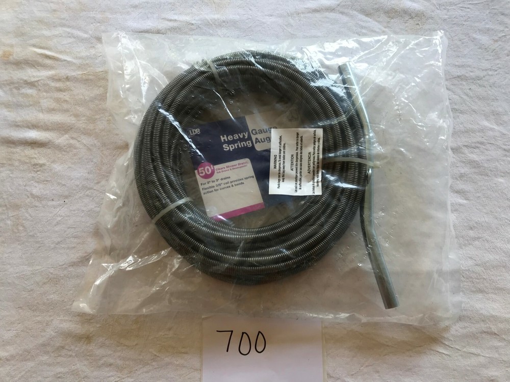 LDR 512 1450 3/8" X 50' Spring Auger with Handle