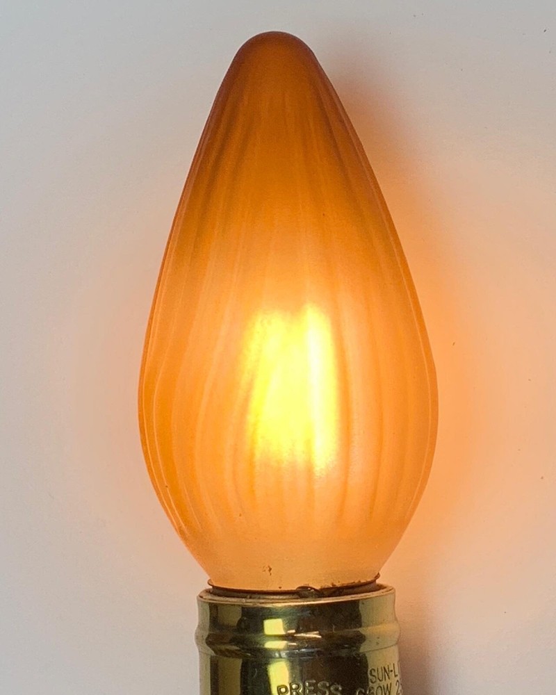 5pcs DIMMABLE LED AMBER FLAME Painted Bulbs for Art Deco Lighting