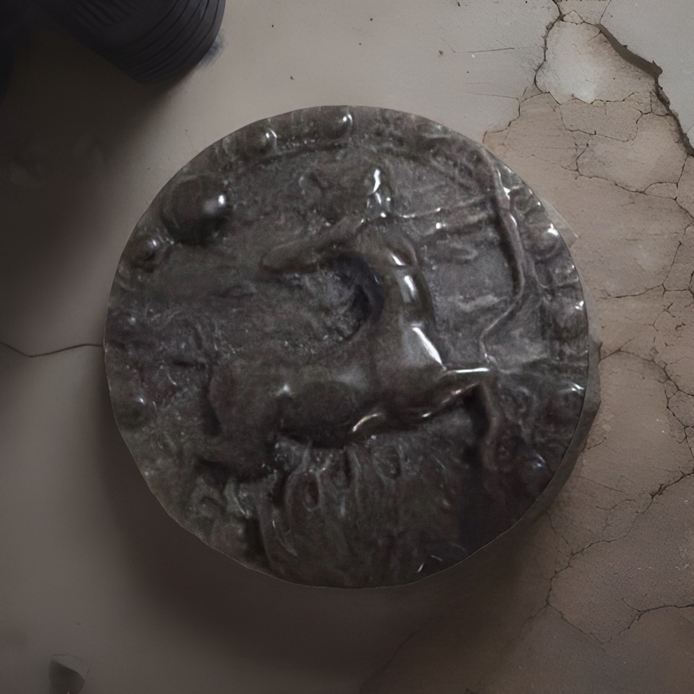 Silver Obsidian Sagittarius Token