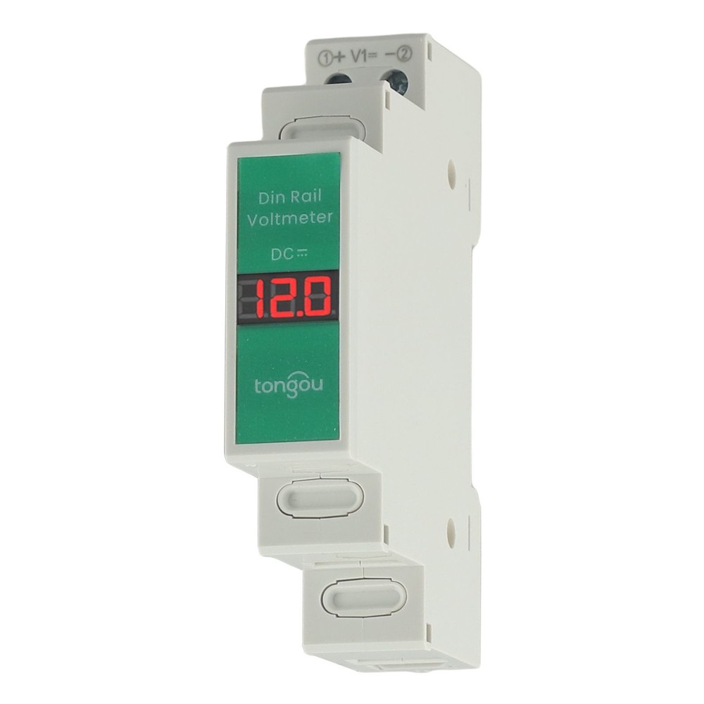 Efficient Voltage Meter for Din Rails LED Display Range from 11 310 Volts