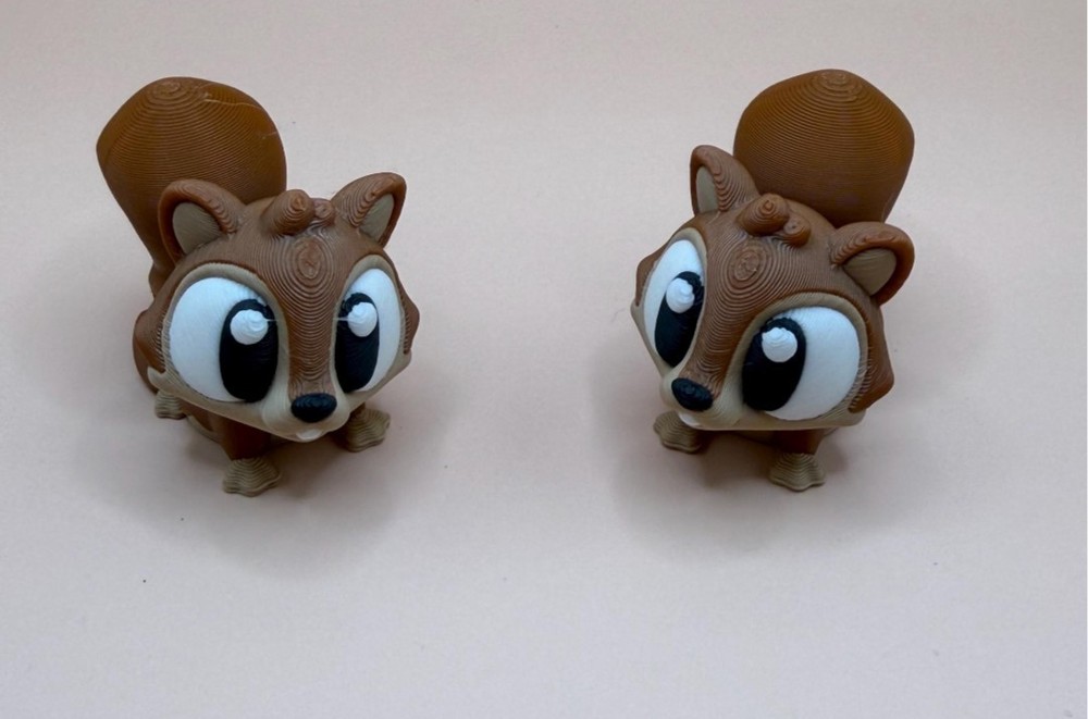 3D Printed Jiggle Pet Squirrel Playset