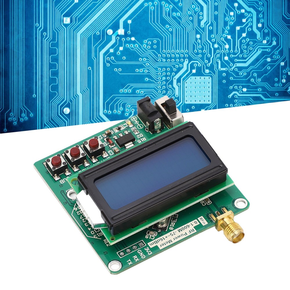 RF Power Meter Digital Display Settable Power Attenuation Logarithmic Detector ˇ