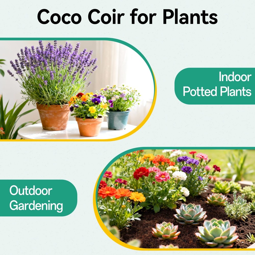 50Pcs Organic Coco Coir Pellets for Seed Starter, Compressed Coconut