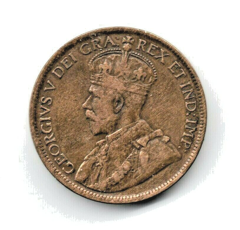 1919 Canada George V One Cent Coin