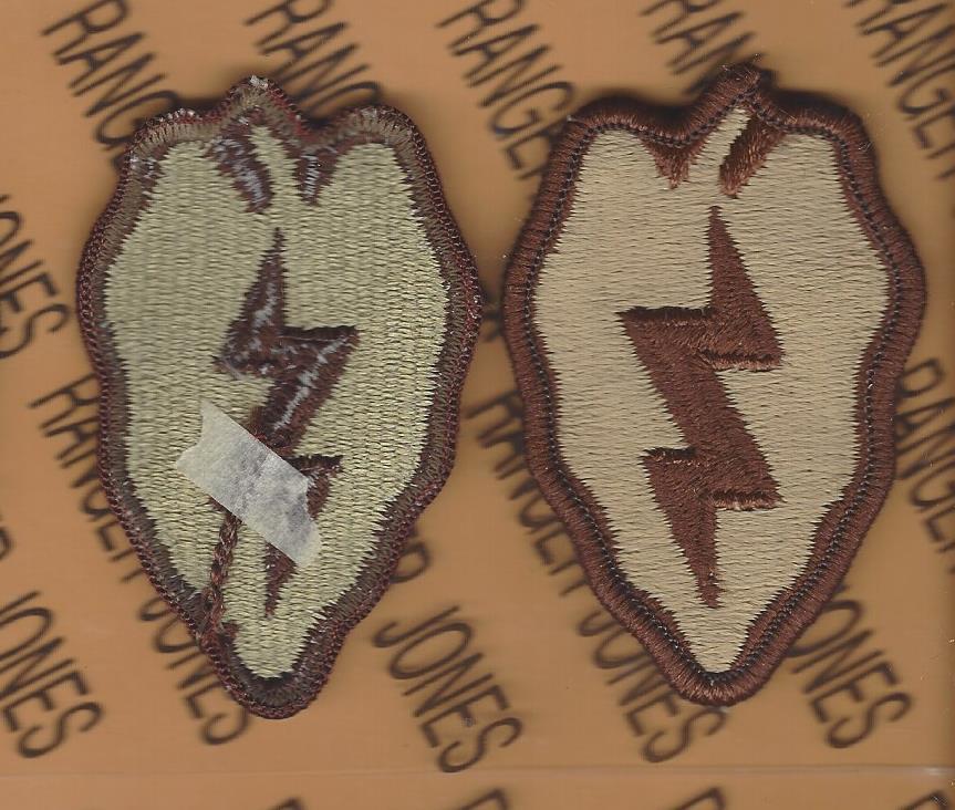 25th Infantry Division Desert DCU 3" uniform patch m/e