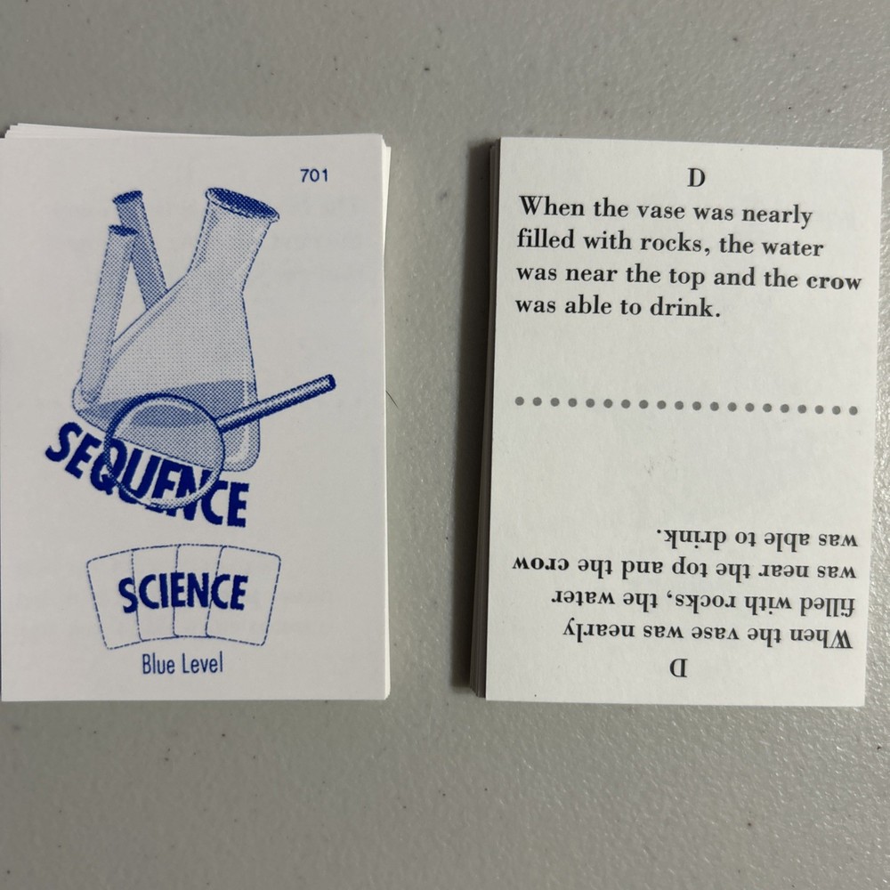 Sequence - Blue Level Edition A Reading Comprehension Board Game- Homeschooling