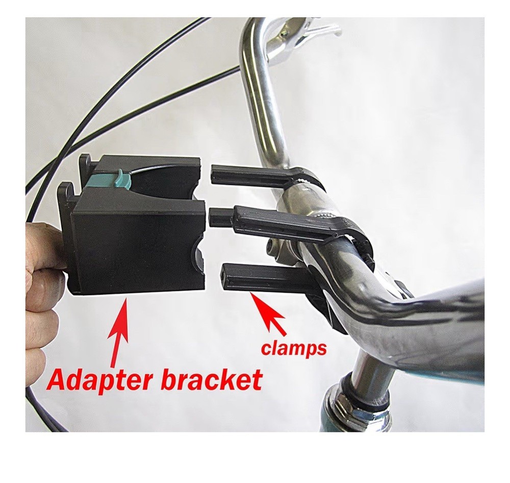 BIRIA Bicycle Basket with Quick Release Universal Bracket, Front Quick Release B